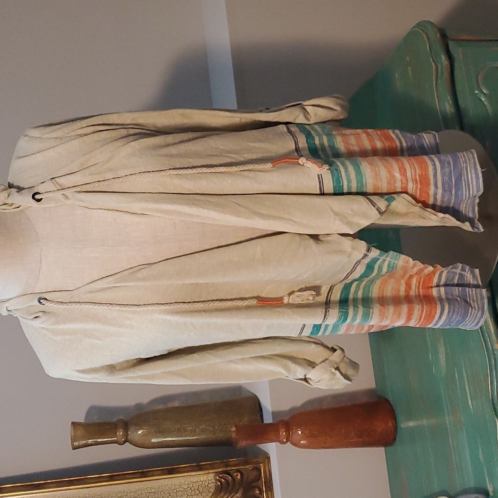 Maurices Large Sweatshirt Cardigan with stripes